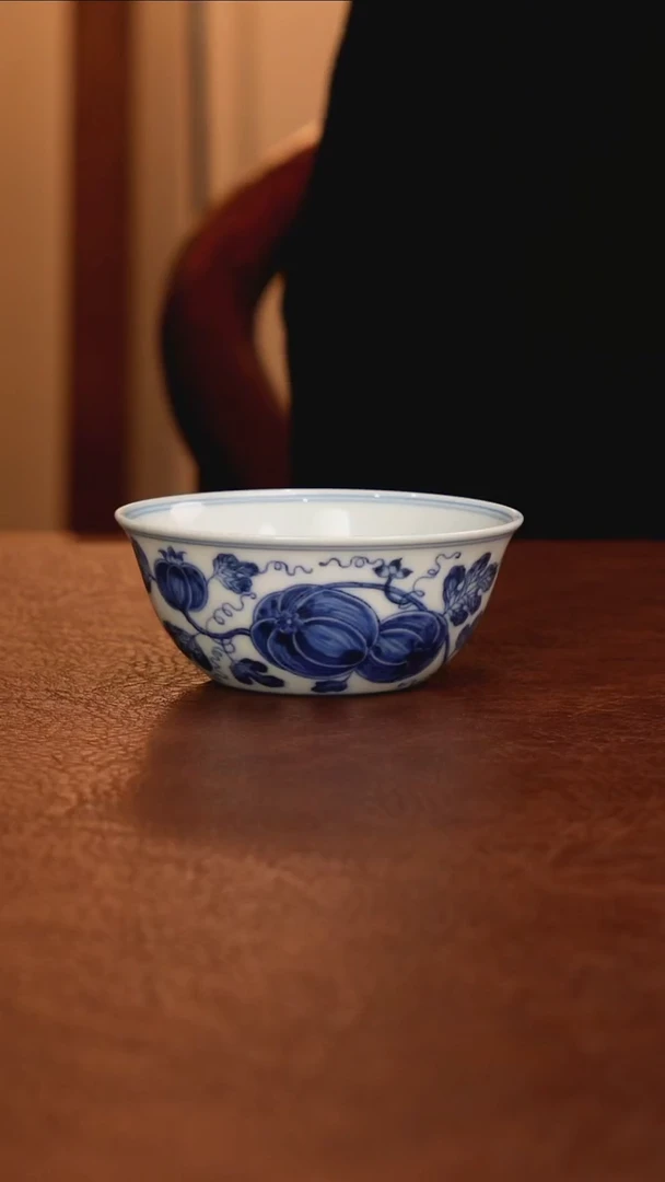 景德镇瓷器，青花瓷手绘茶具~
