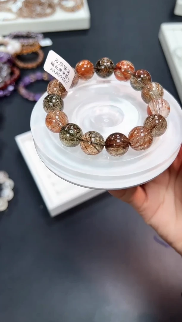 【闪购商品】水晶手串未镶嵌34A3多样性发其一1条默认微瑕