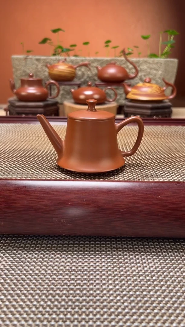 茶壶紫砂超薄胎开运壶 原矿朱泥 纯手制