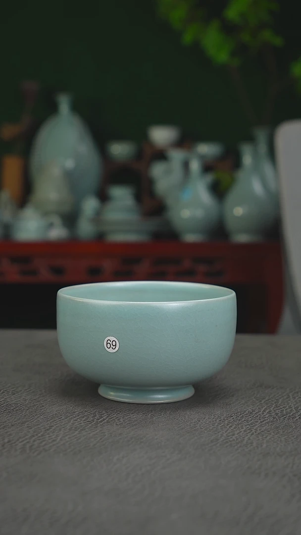 仿古件69号卷足深腹碗 12.2一级品简包-二