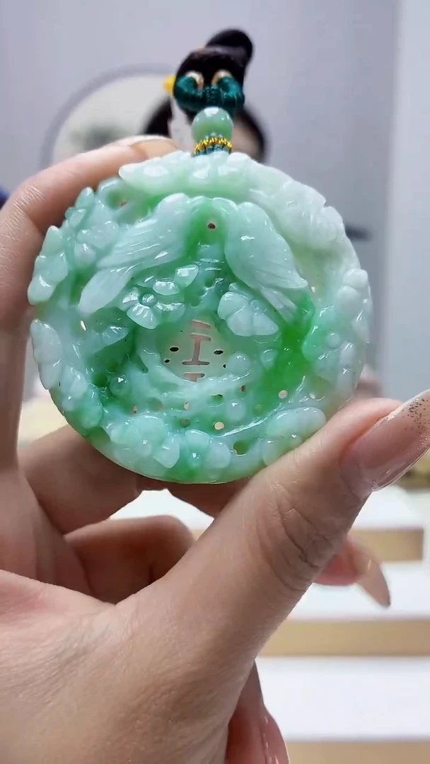未镶嵌定制翡翠4812MM-毛货挂件39