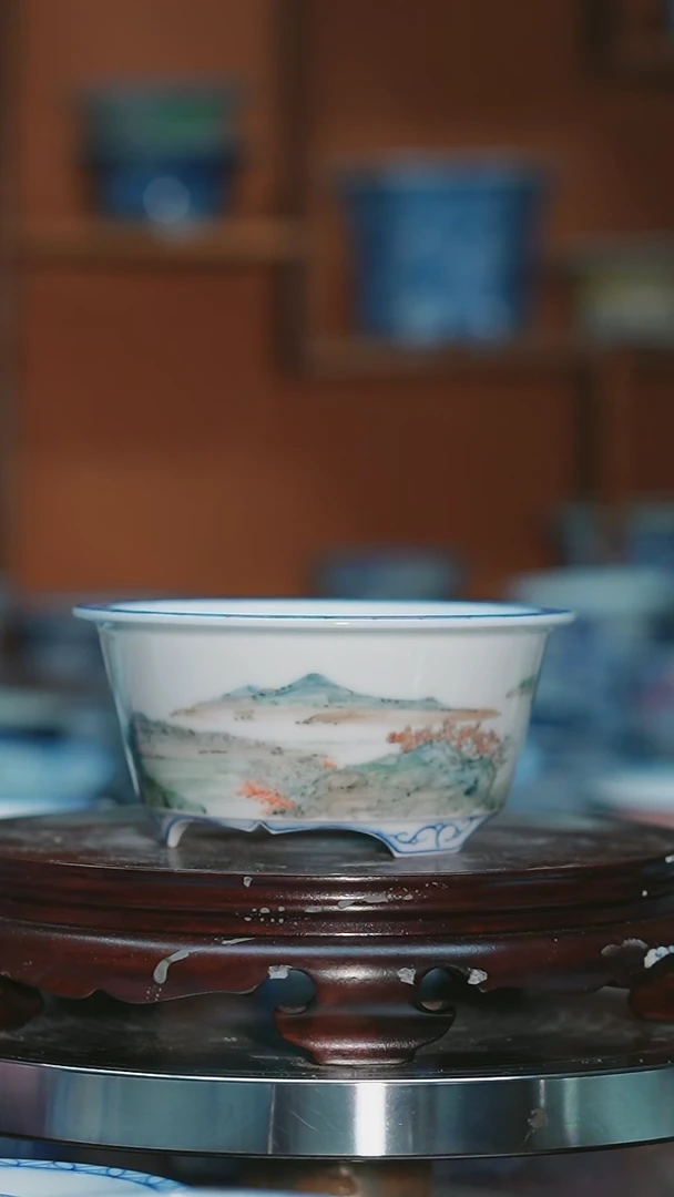 【闪购商品】手绘陶瓷内口9.5高5深