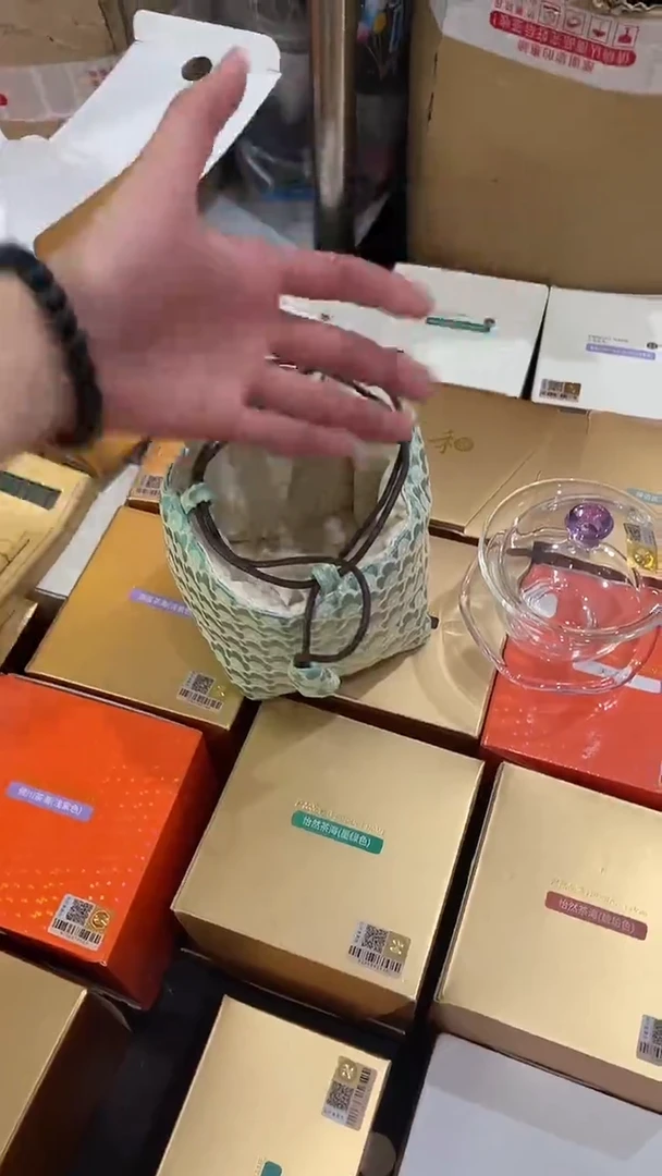 禾器/禅语盖碗/浅紫+茶事包猫爪