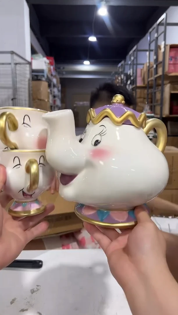 瓷片陶瓷02款一壶两杯