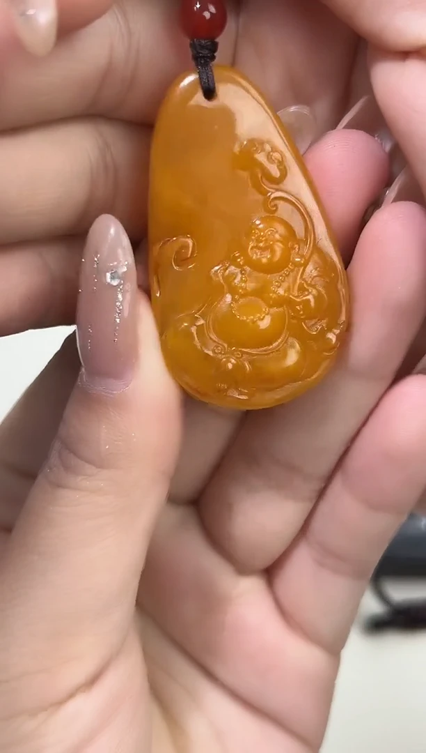 裸石琥珀未镶嵌琥珀蜜蜡吊坠