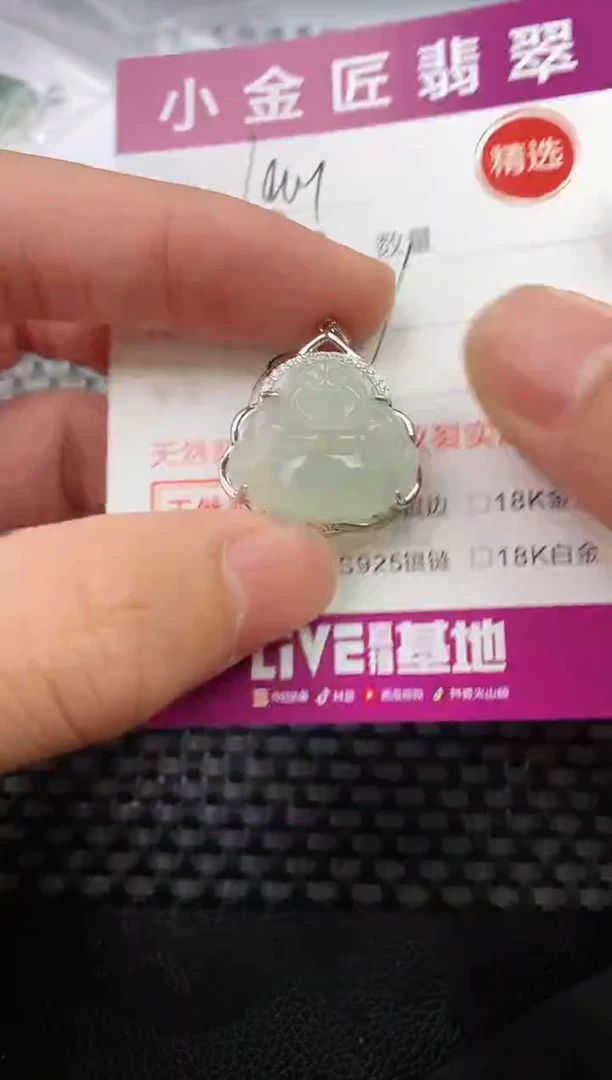 翡翠银S925镶嵌颈饰·