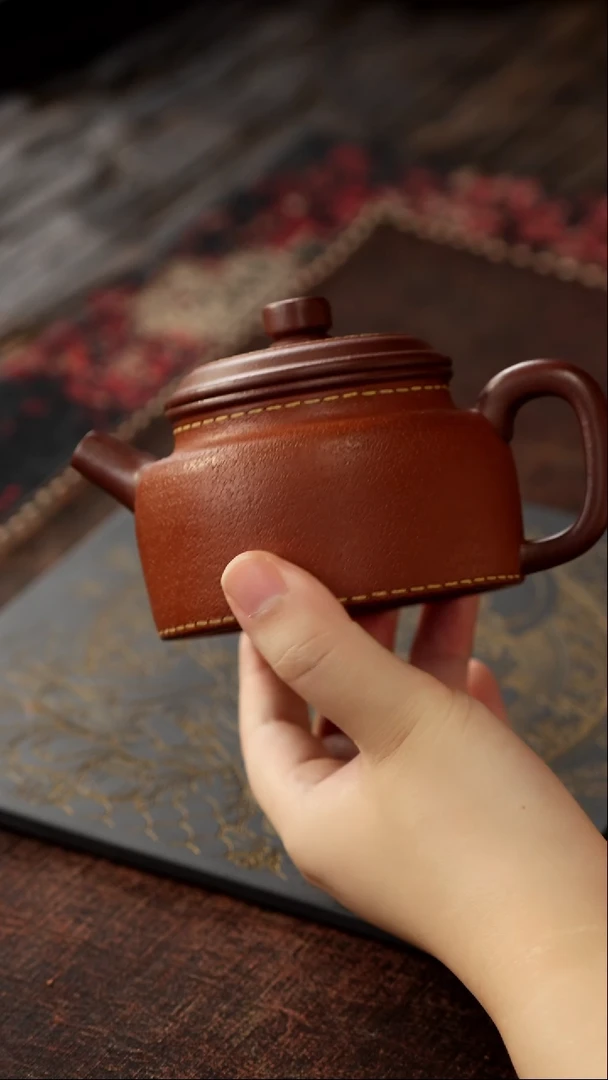 茶杯紫砂非遗茶器-皮革德钟