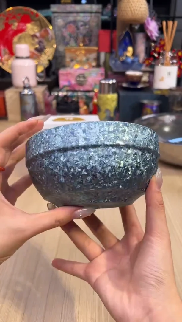 73态极500ml纯钛碗-蓝