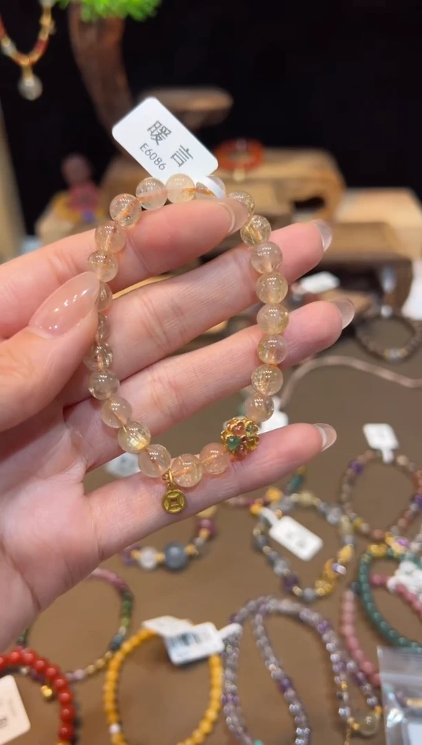 水晶手链未镶嵌手饰@@