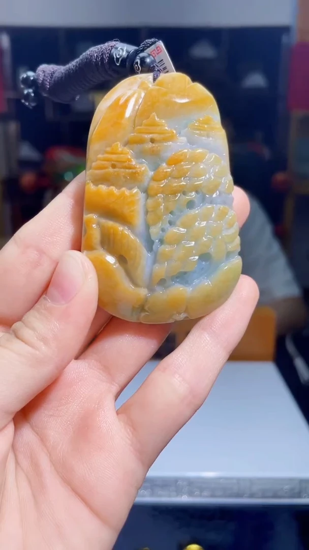 翡翠未镶嵌吊坠(不含链)X42