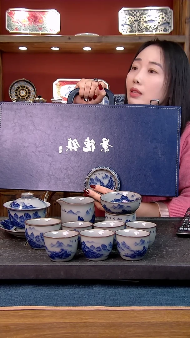 礼盒款11件套 老陶泥开片纹陶瓷茶具