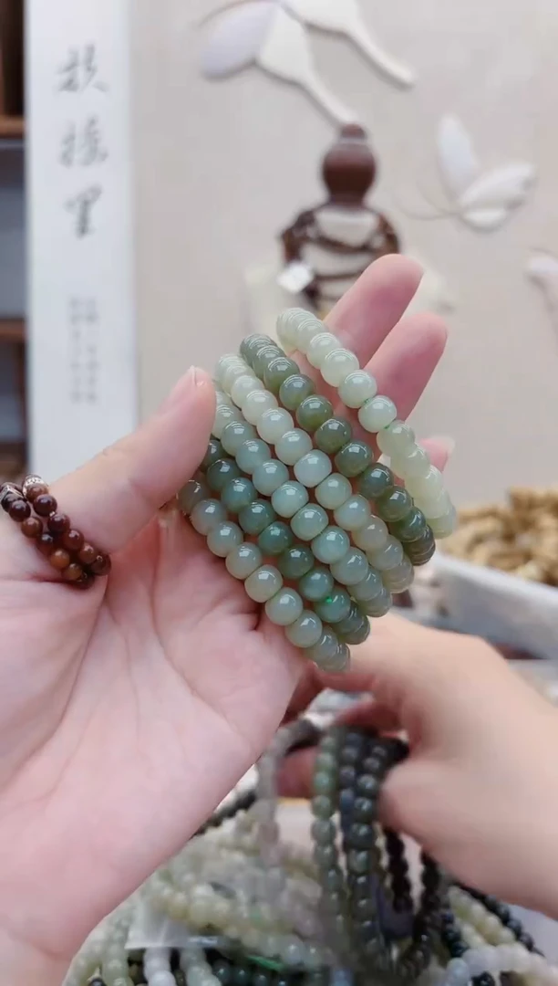 未镶嵌手链和田玉L156和田玉盘珠单圈