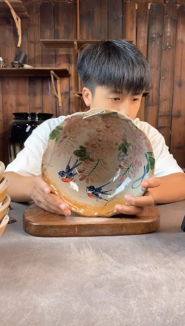 碗310，手工手绘，超值陶瓷
