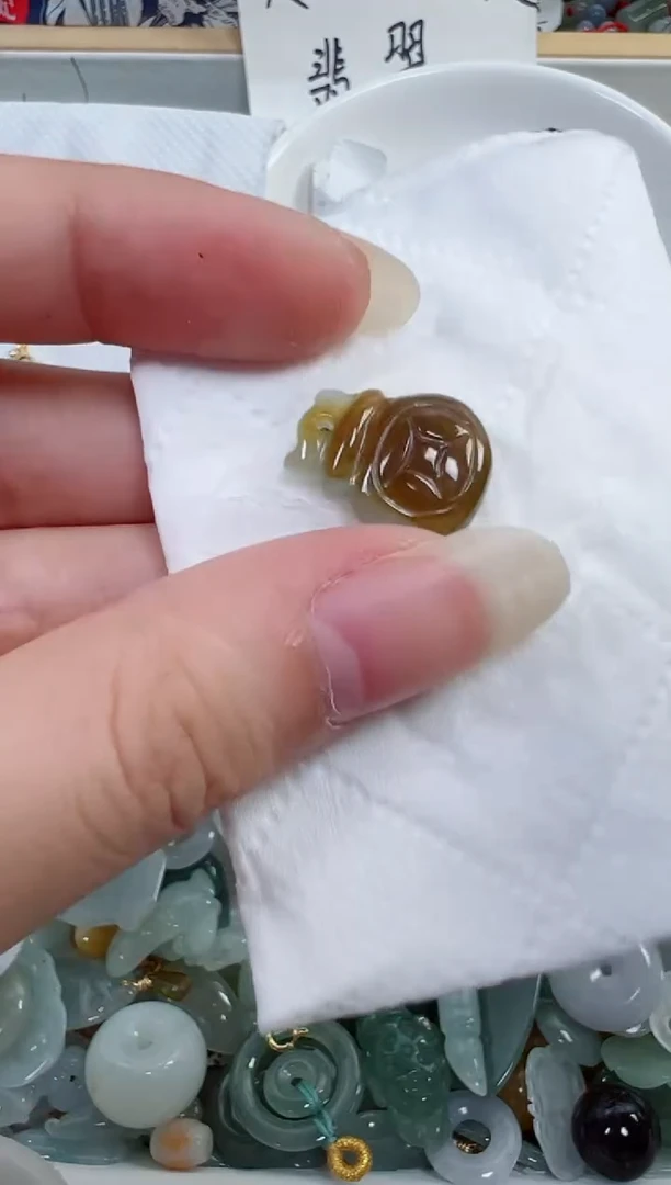 翡翠裸石112号链接，A货翡翠