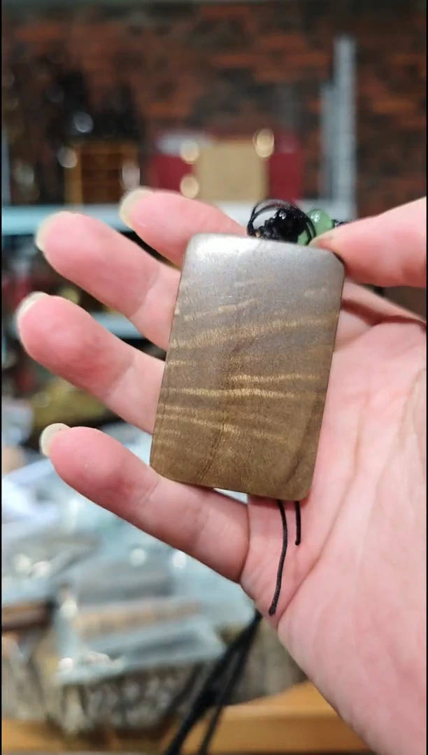 金丝楠无事牌脖挂