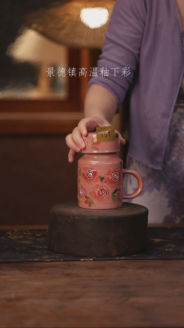 陶瓷景德镇高温釉下手绘陶瓷151