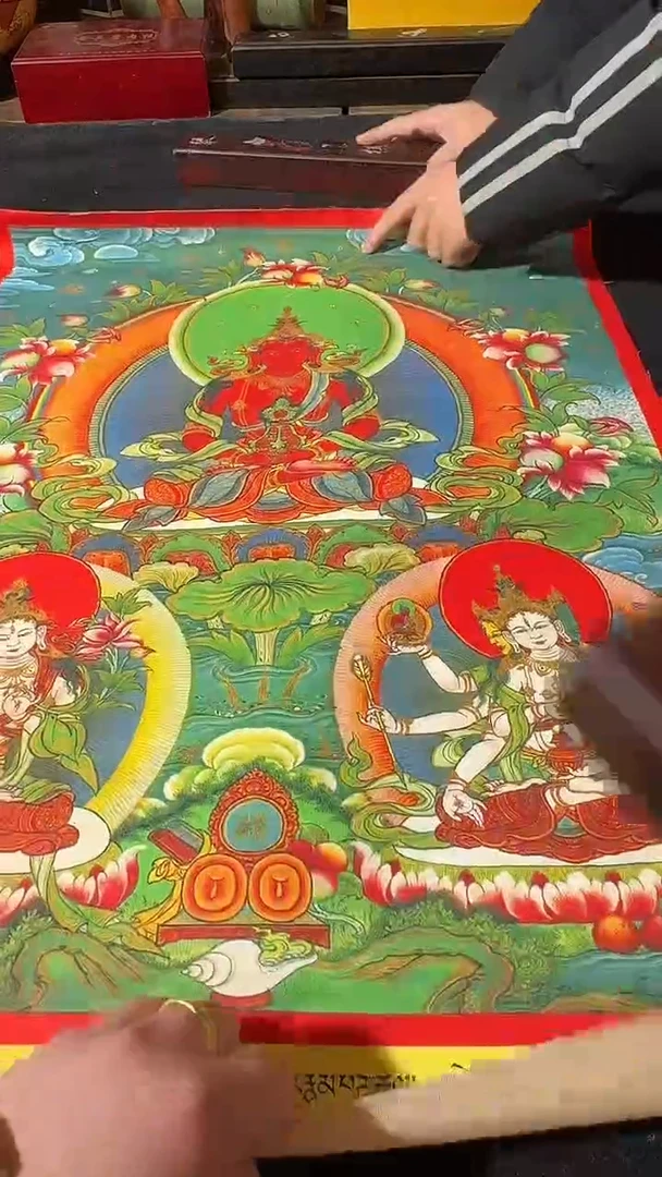 卷轴画藏式珍藏彩绘艺术馆16