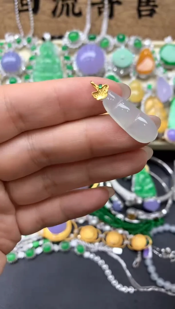 【闪购商品】翡翠颈饰18K金镶嵌50-中国好珍宝