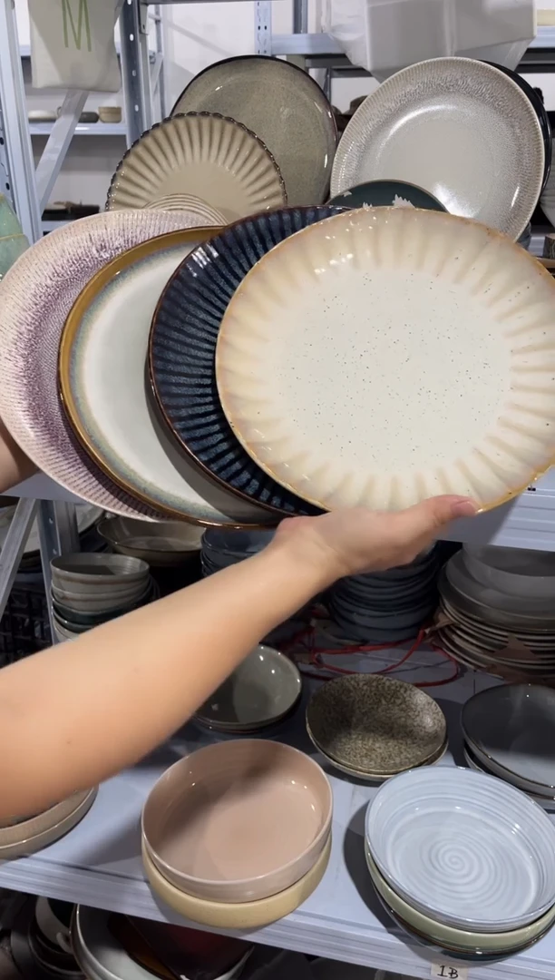 陶瓷外贸尾货瑕疵满20包邮X4 大盘组合
