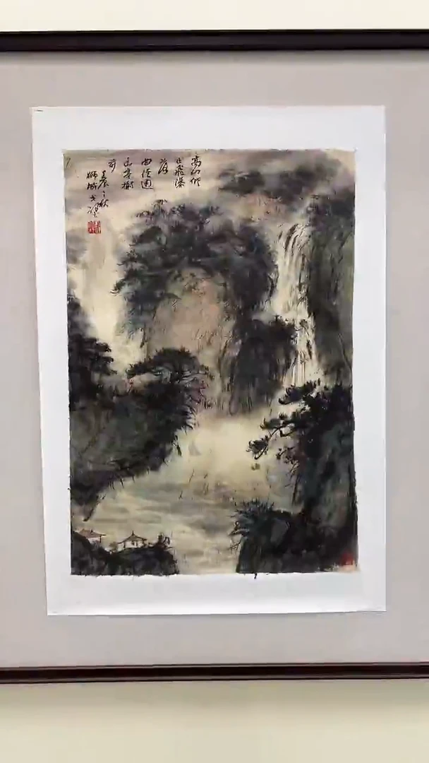 国画戈老师绘画作品 带荣宝斋宁波证书 国画一幅 画芯发