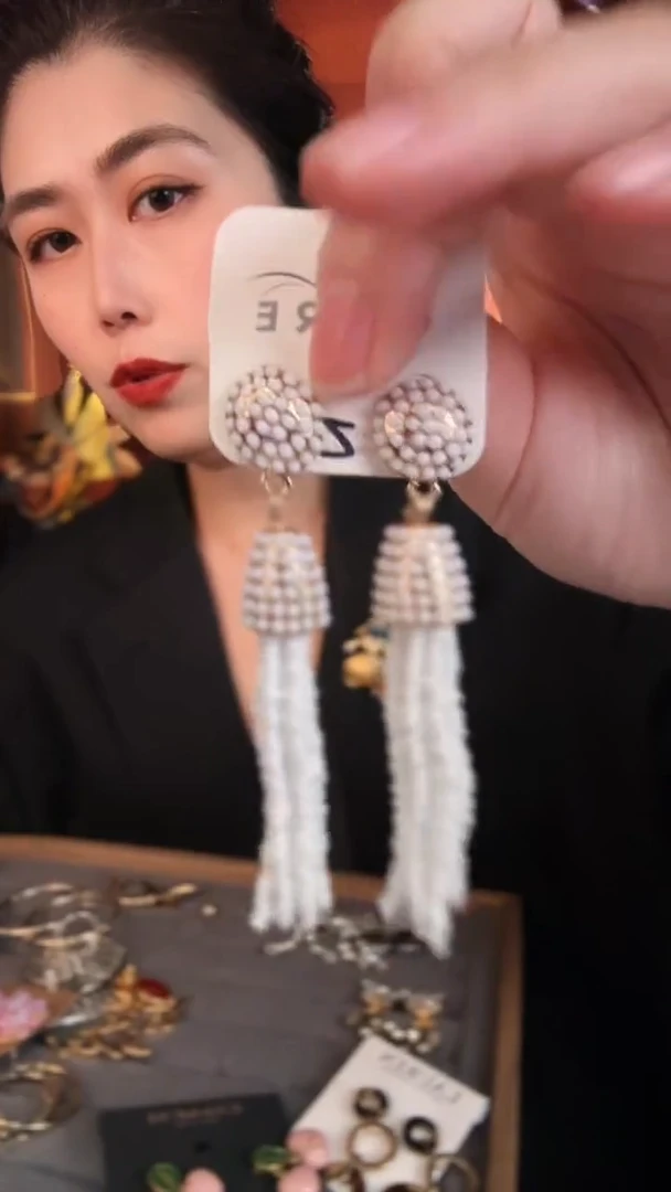 合金琉璃合金无孤品不折腾系列米白色耳针不退