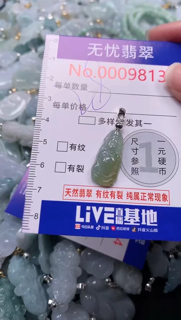 吊坠(不含链)未镶嵌翡翠9813