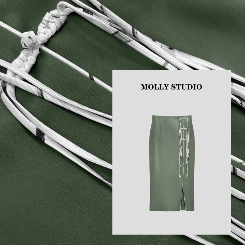 【一帘幽梦】Molly 时尚气质简约 半身裙 M2025119