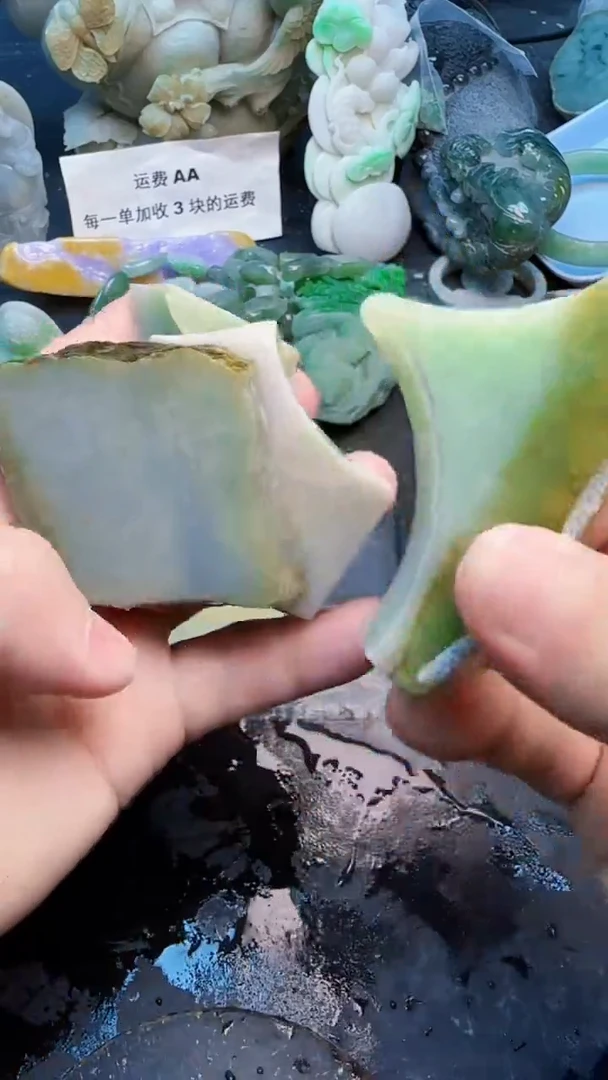 翡翠挂件未镶嵌天然翡翠065