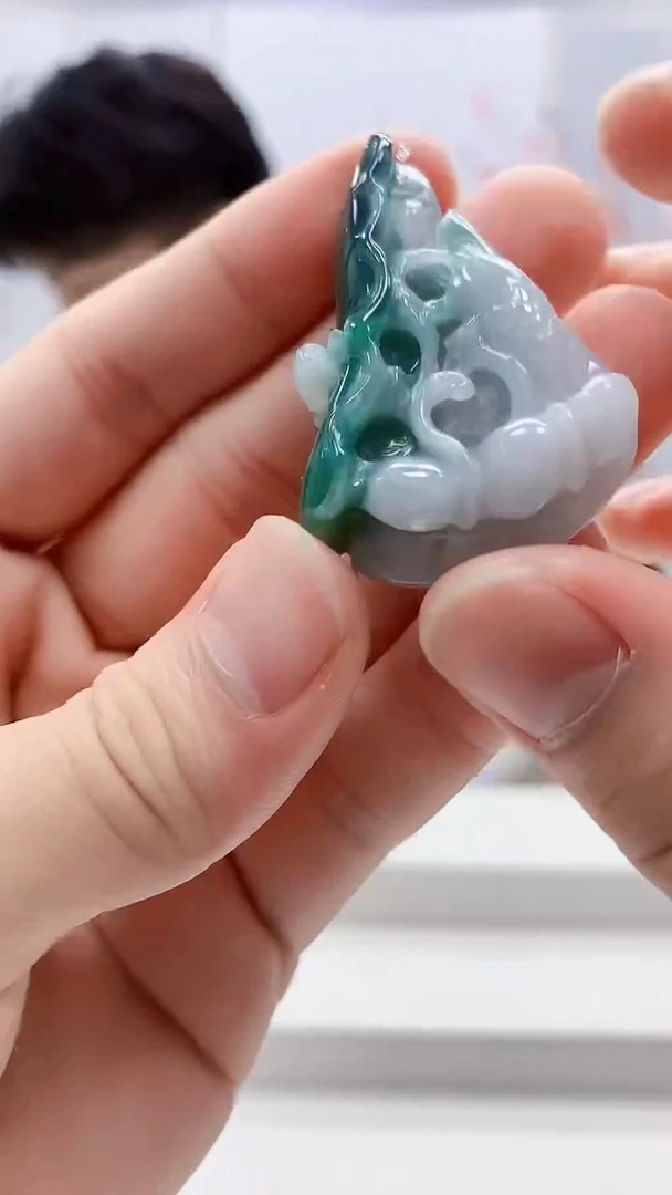 定制翡翠未镶嵌5145bb-毛货挂件34