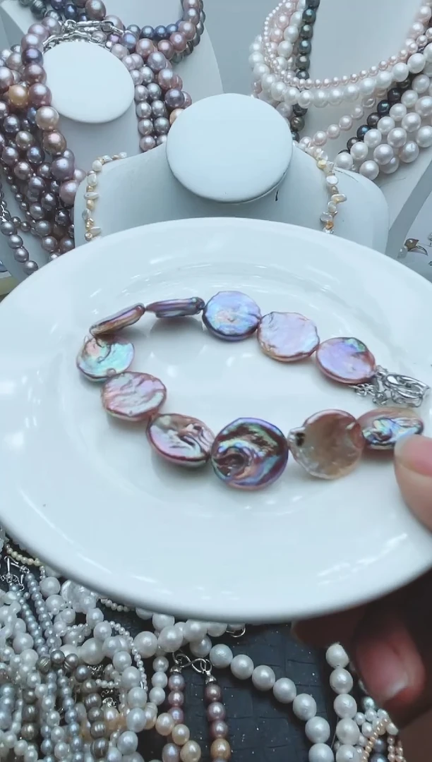 【闪购商品】淡水珍珠颈饰钛钢1