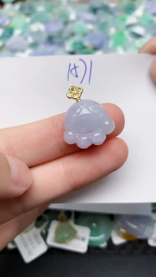 颈饰未镶嵌翡翠天然缅甸A货翡翠百元以上9元证书费自理