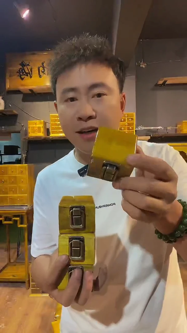 金丝楠金丝楠木制品戒指盒一个6.6.5