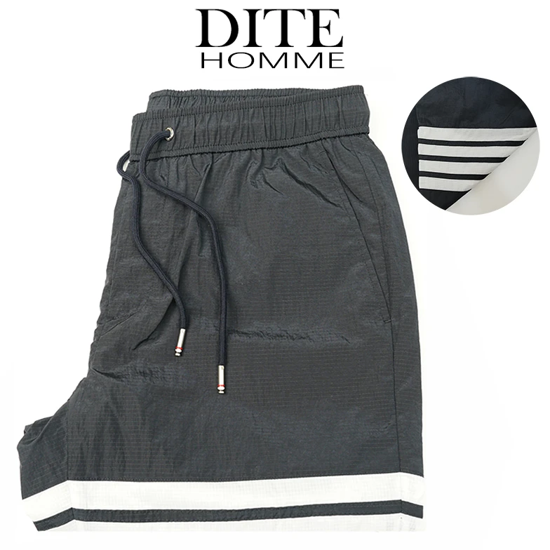 Dite迪特长裤男士早秋时尚四条杠速干耐造亲肤百搭休闲潮流收脚裤