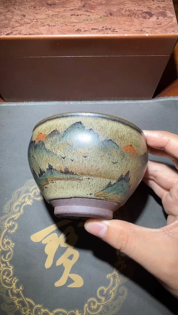 茶盏黄宝庆千里江山44