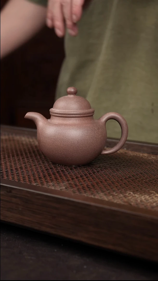 茶壶紫砂桃花泥掇球