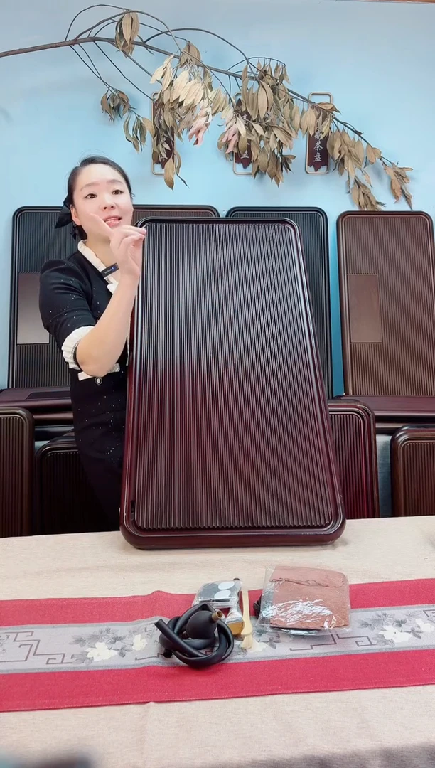 千川红色款式茶盘100*50*5