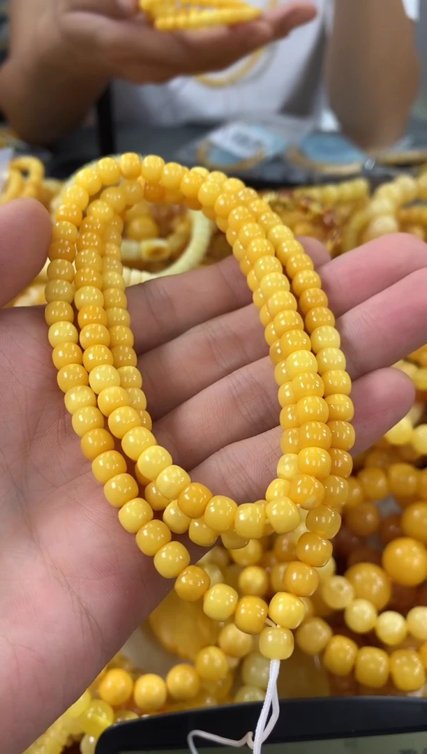 未镶嵌蜜蜡裸石链子