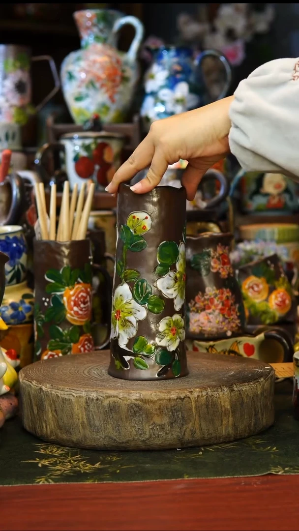 陶瓷63景德镇手工手绘釉下彩