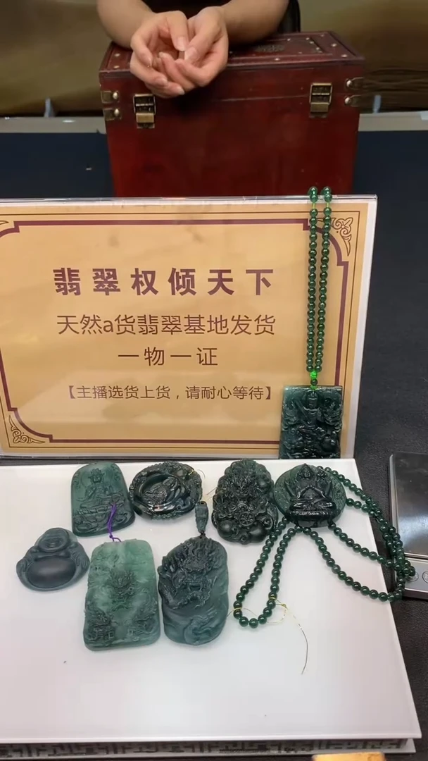 翡翠未镶嵌颈饰********3