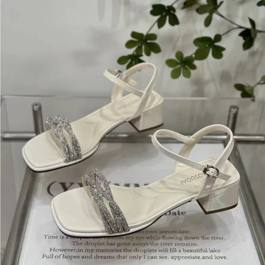 868-32 夏季新款时尚气质粗跟凉鞋