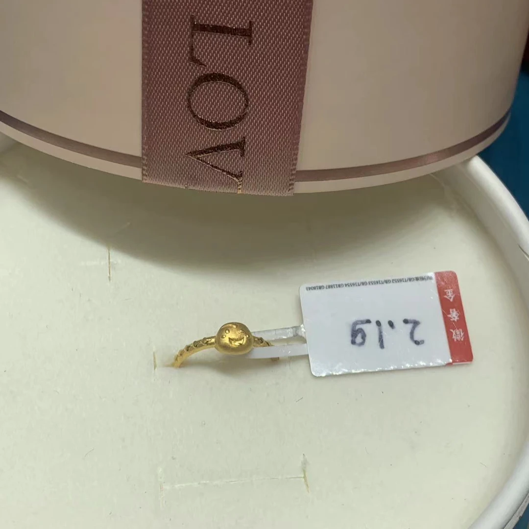 【晓彤】足金999卡通小蛇素圈戒指  2.1g