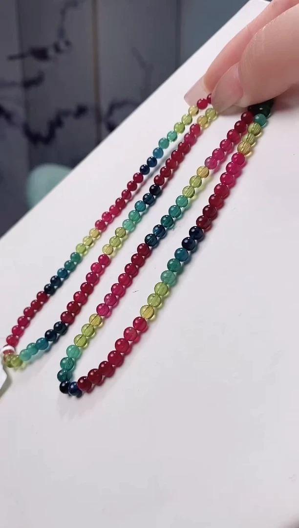 【闪购商品】碧玺多圈4*未镶嵌多人多样性发其一