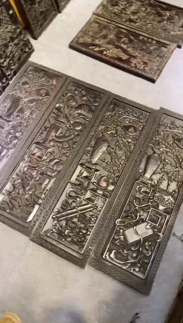 木紫檀拆件雕刻板以直播间实物为准微瑕老物件