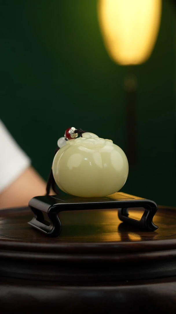玉【柿柿如意】天然玉石摆件