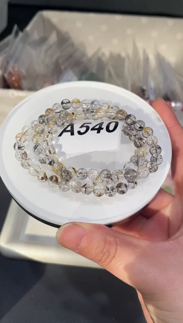 未镶嵌手链水晶A540 黄闪灵 多圈6