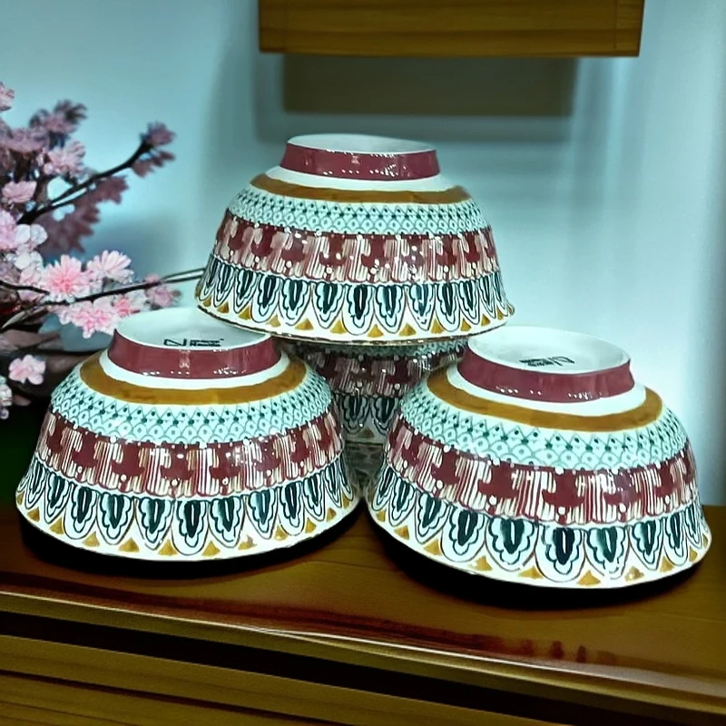 61套中碗小碗深碗中方盘长方盘拌面碗中圆盘筷子筒果盘饺子盘水果盘深盘中方盘