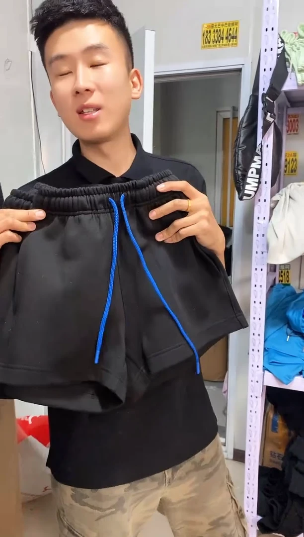 黑色打版短裤 直播间过款 尺码