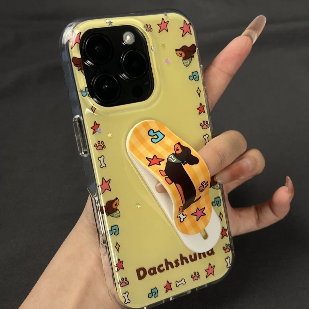 星星腊肠狗适用苹果16PROMAX手机壳IPHONE15PRO/14/13/12/11套xs
