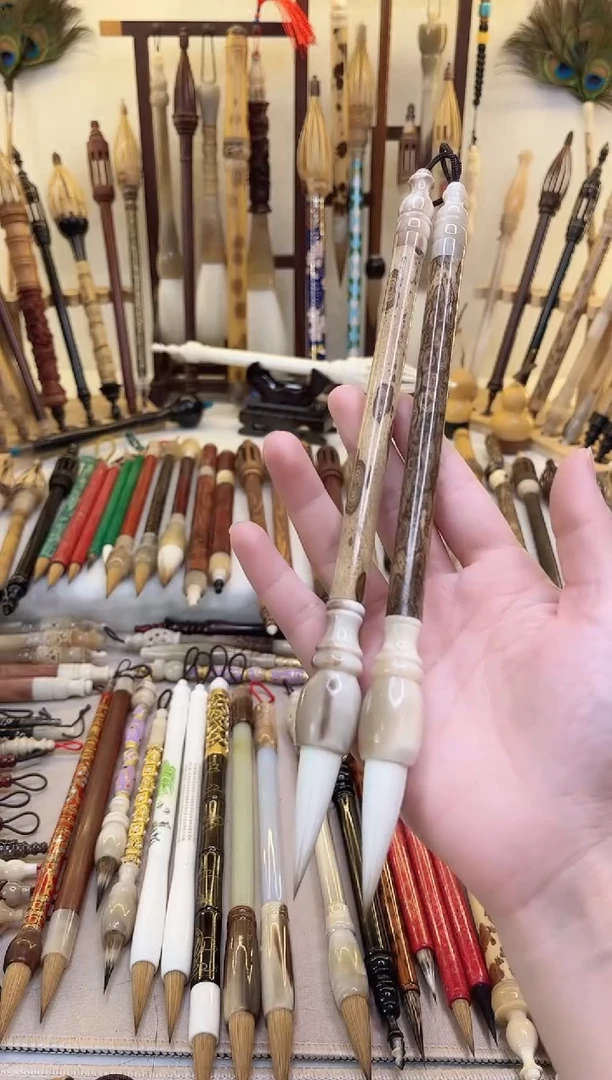 【清水试笔，拒绝蘸墨】墨琳笔庄毛笔2支