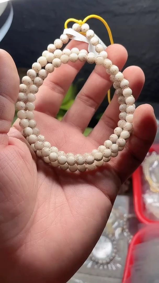 星月菩提手串海南星月菩提《*31》6X6圆珠长串